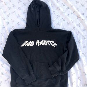 Forever 21 black sweatshirt “bad habits”